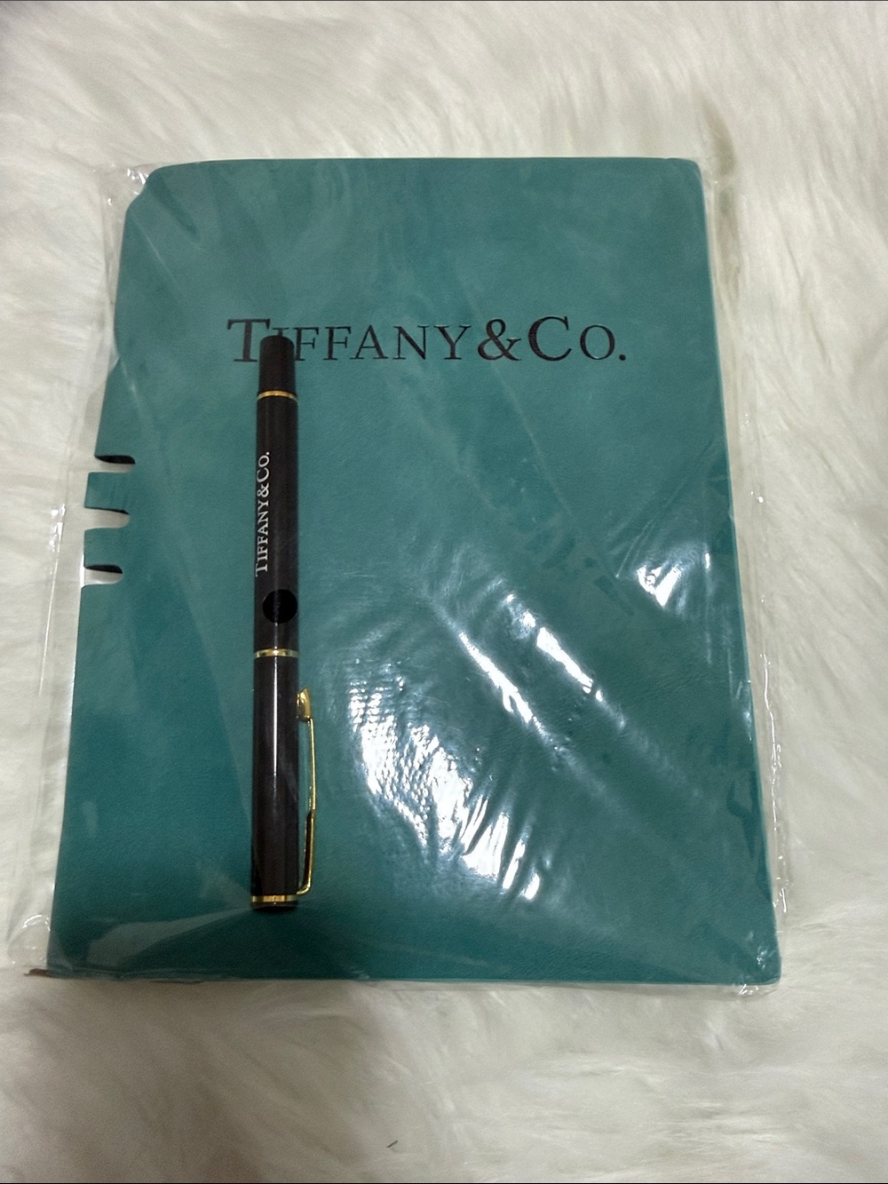 Tiffany & Co. Blue Tablet Sleeve Notebook with Pen